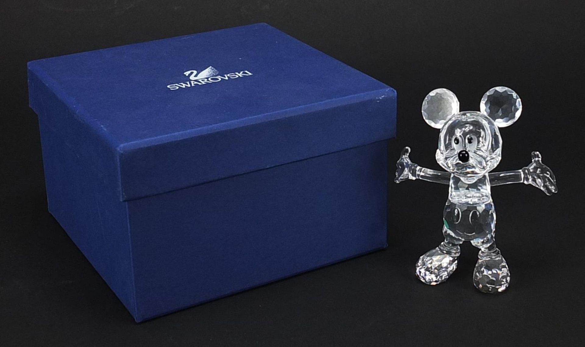 Swarovski Crystal Mickey Mouse Disney figure with box, 10cm high