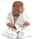 Ashton Drake baby doll marked LW, 52cm high