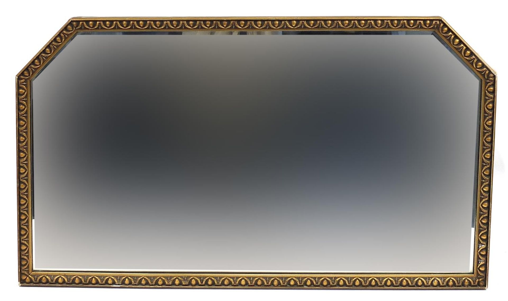 Gilt framed bevelled glass mirror, 73cm wide