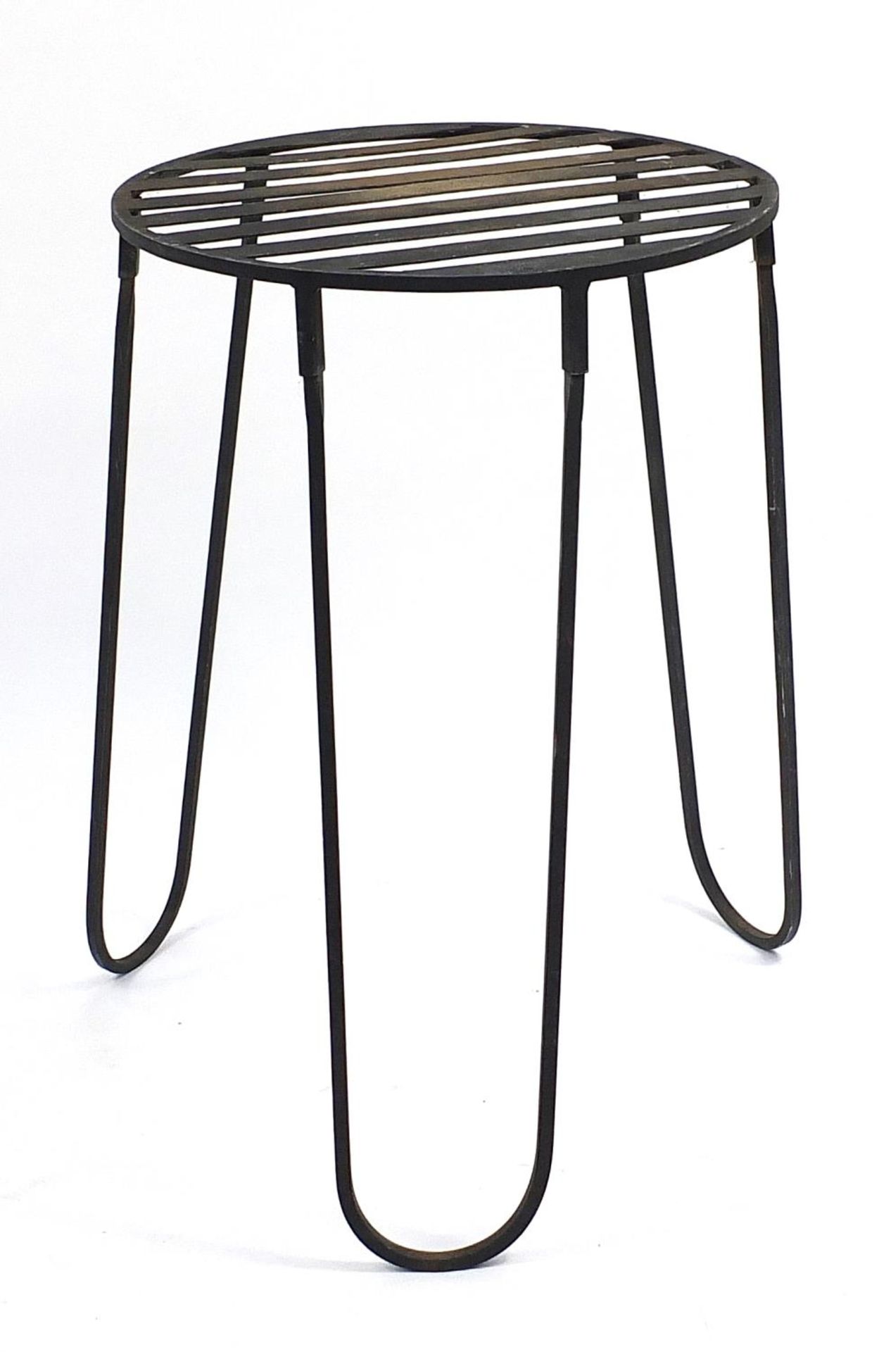 Stylish wrought iron garden table, 78cm high - Bild 2 aus 2