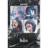 Large Beatles Let it Be poster, mounted on card, 90cm x 60cm