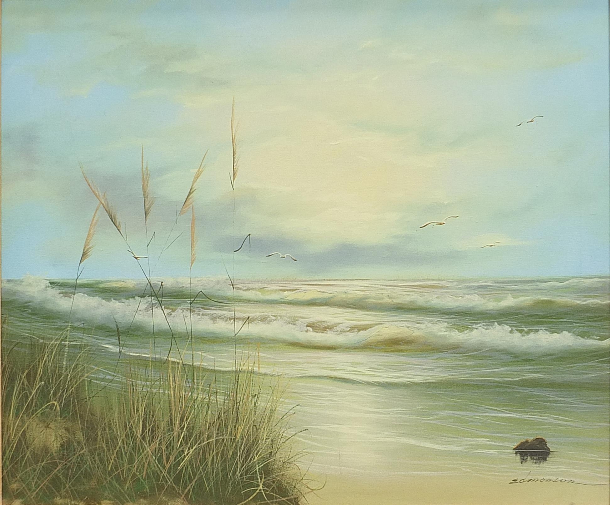 Edmondson - Dune seascape, oil on canvas, 67cm x 50cm