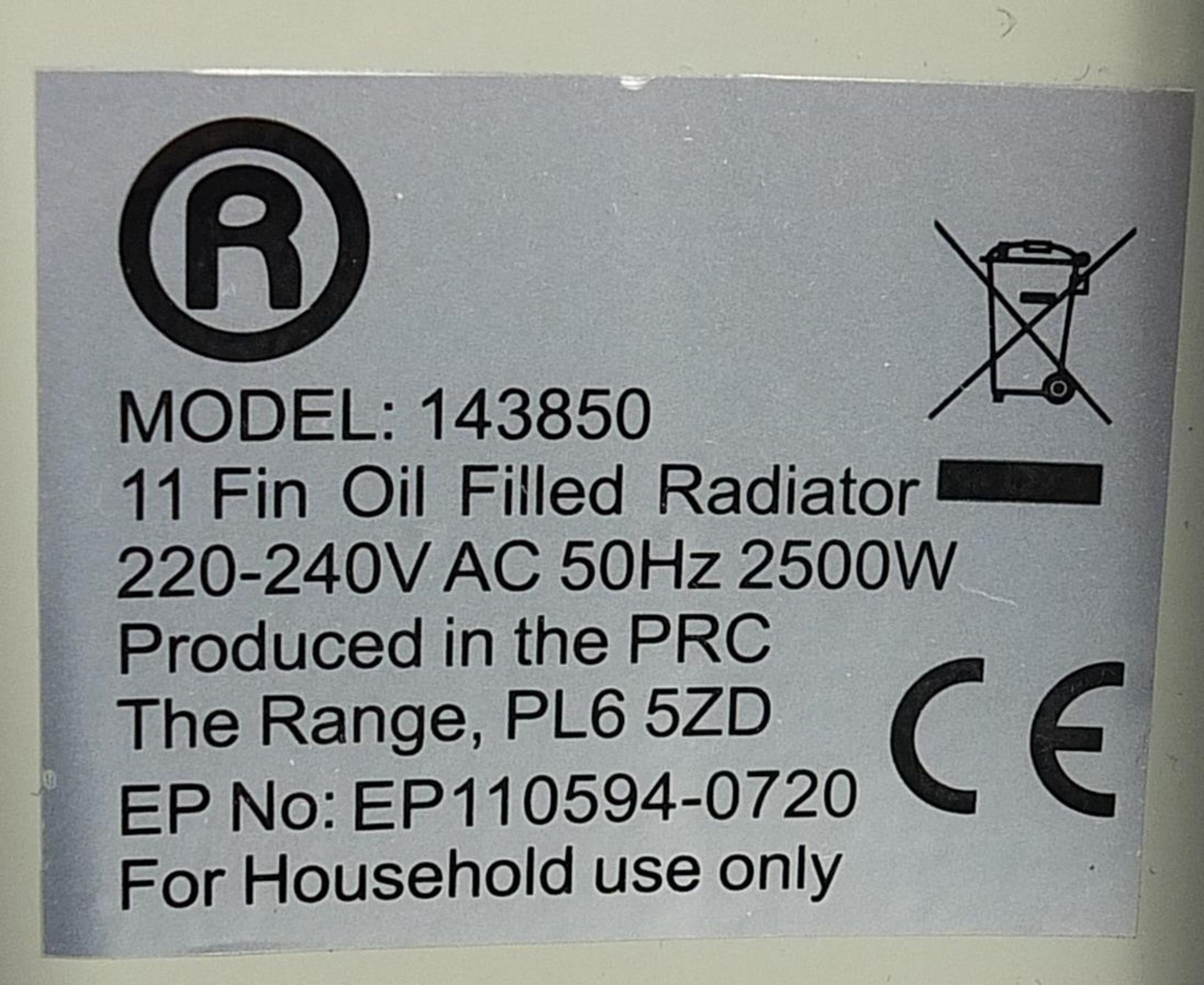 Boxed My Home eleven fin oil fired electric radiator, 56cm high x 46cm wide xxx shoot box DONE K - Bild 3 aus 3