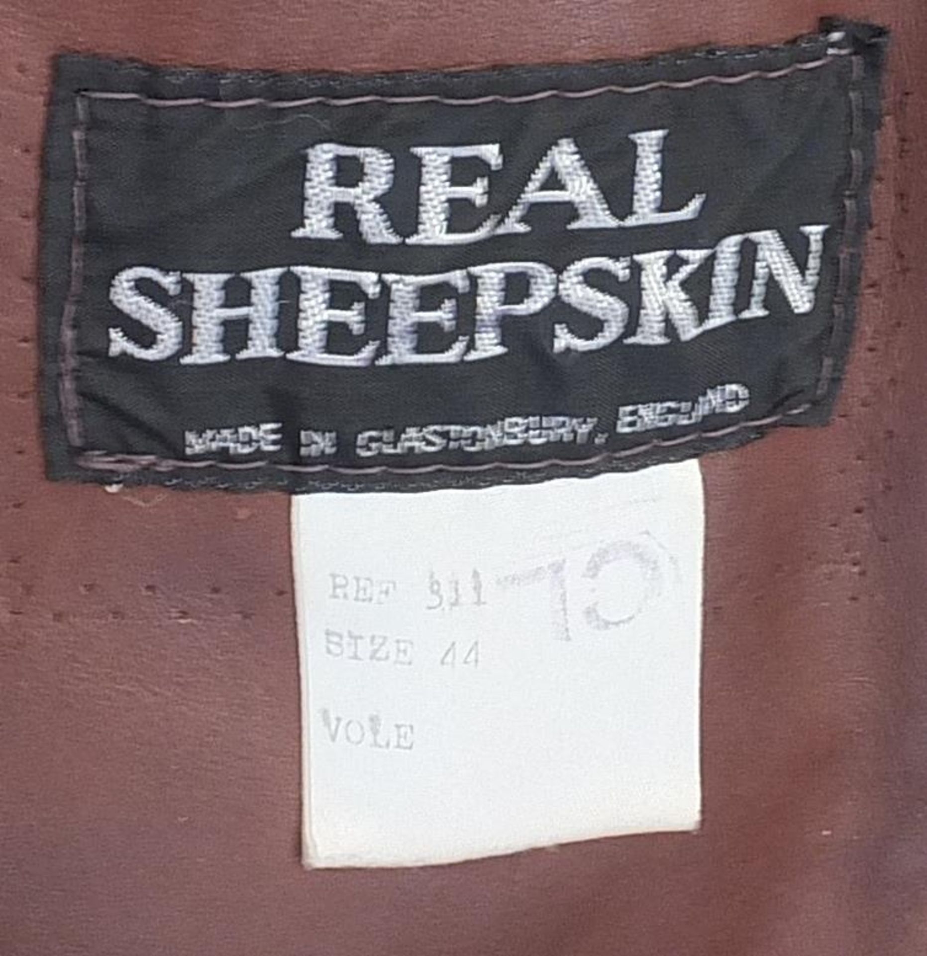Real sheepskin ladies coat, size 14/16 - Image 3 of 3