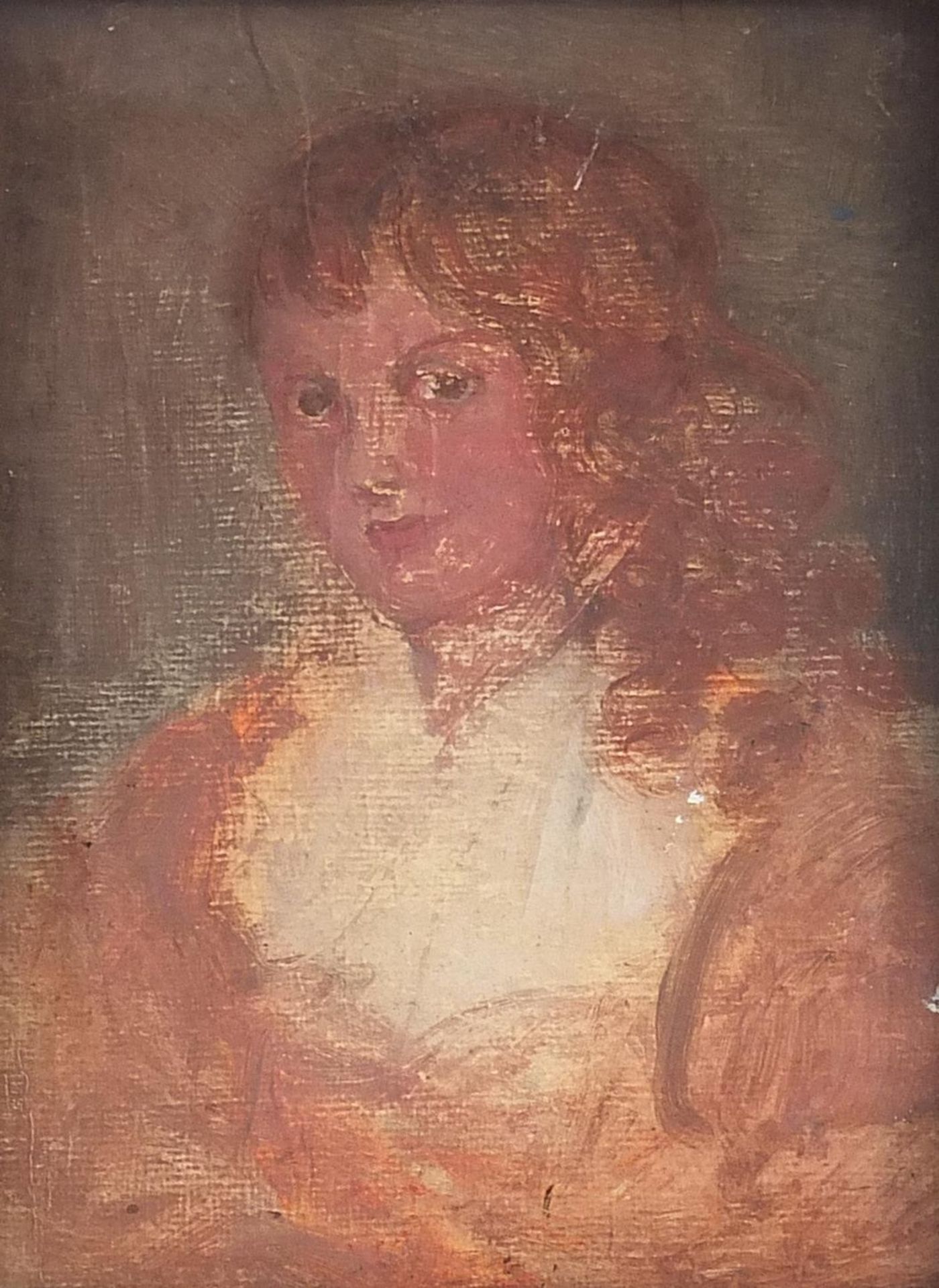 Manner of Thomas Gainsborough - Portrait of a lady, oil on paper laid on board, framed and glazed, - Image 2 of 6