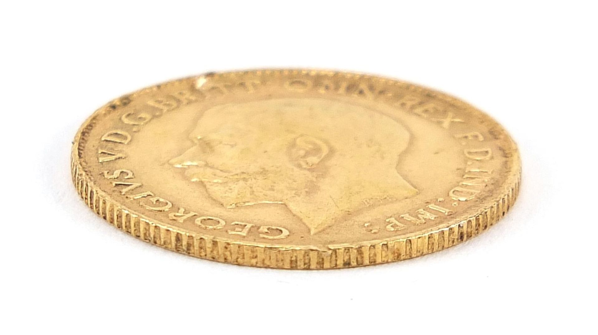 George V 1913 gold half sovereign - this lot is sold without buyer's premium - Image 3 of 3