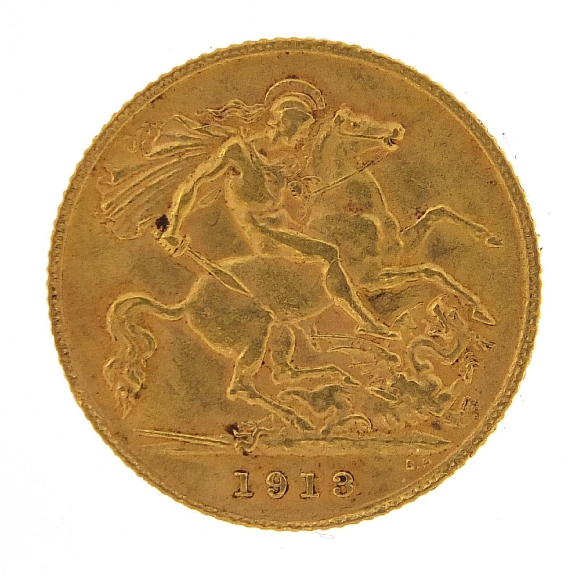 George V 1913 half sovereign - this lot is sold without buyer's premium