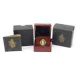 Elizabeth II 2017 UK 1/4 ounce gold proof coin numbered 1606 with case, box and certificate - this
