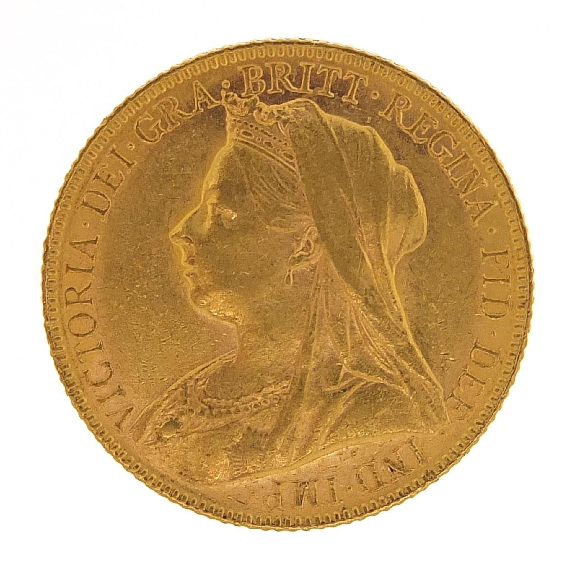 Queen Victoria 1900 gold sovereign - this lot is sold without buyer's premium - Image 2 of 3