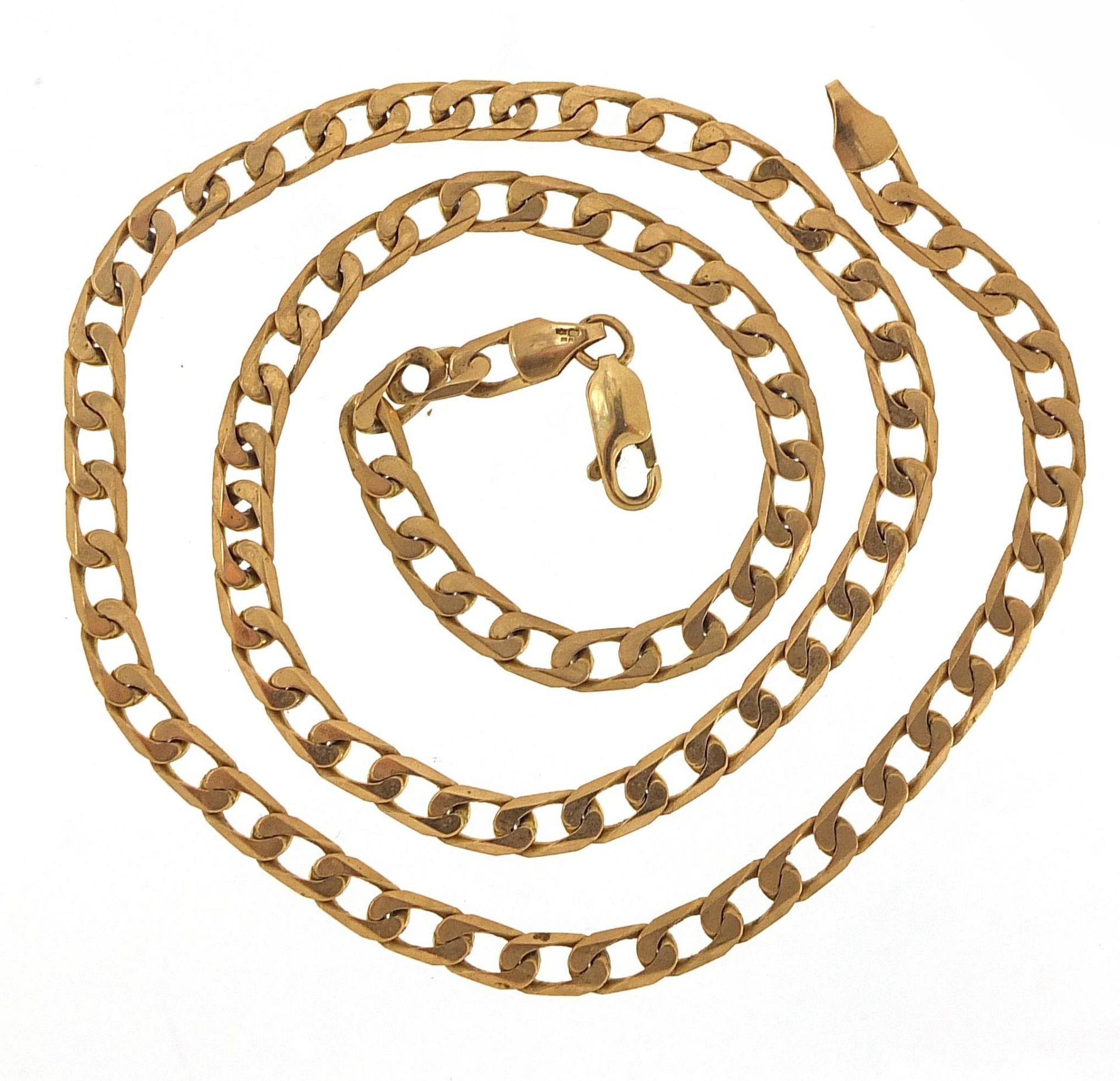 9ct gold curb link necklace, 47cm in length, 15.6g - this lot is sold without buyer's premium - Image 2 of 3