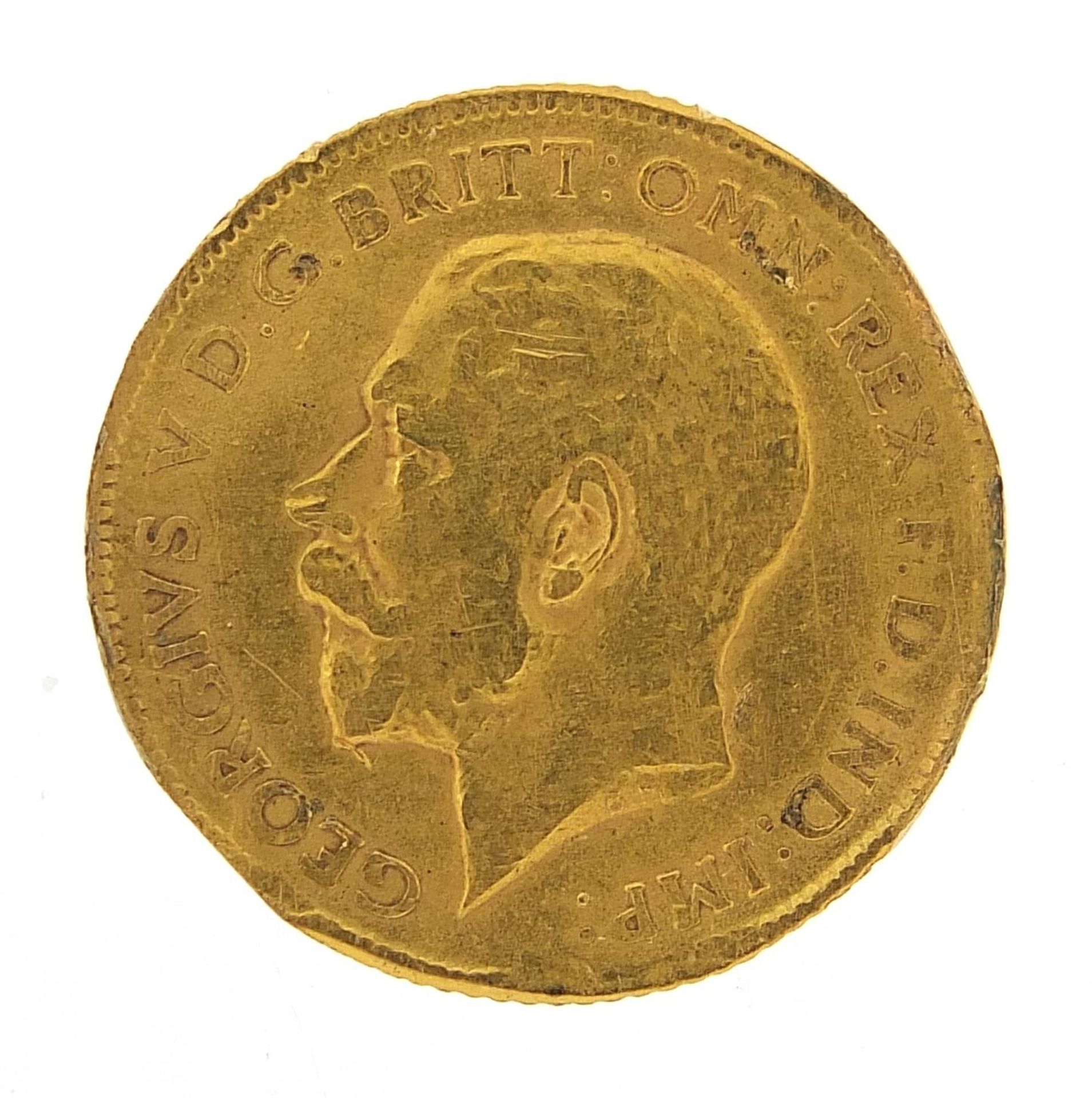 George V 1914 gold half sovereign - this lot is sold without buyer's premium - Image 2 of 3