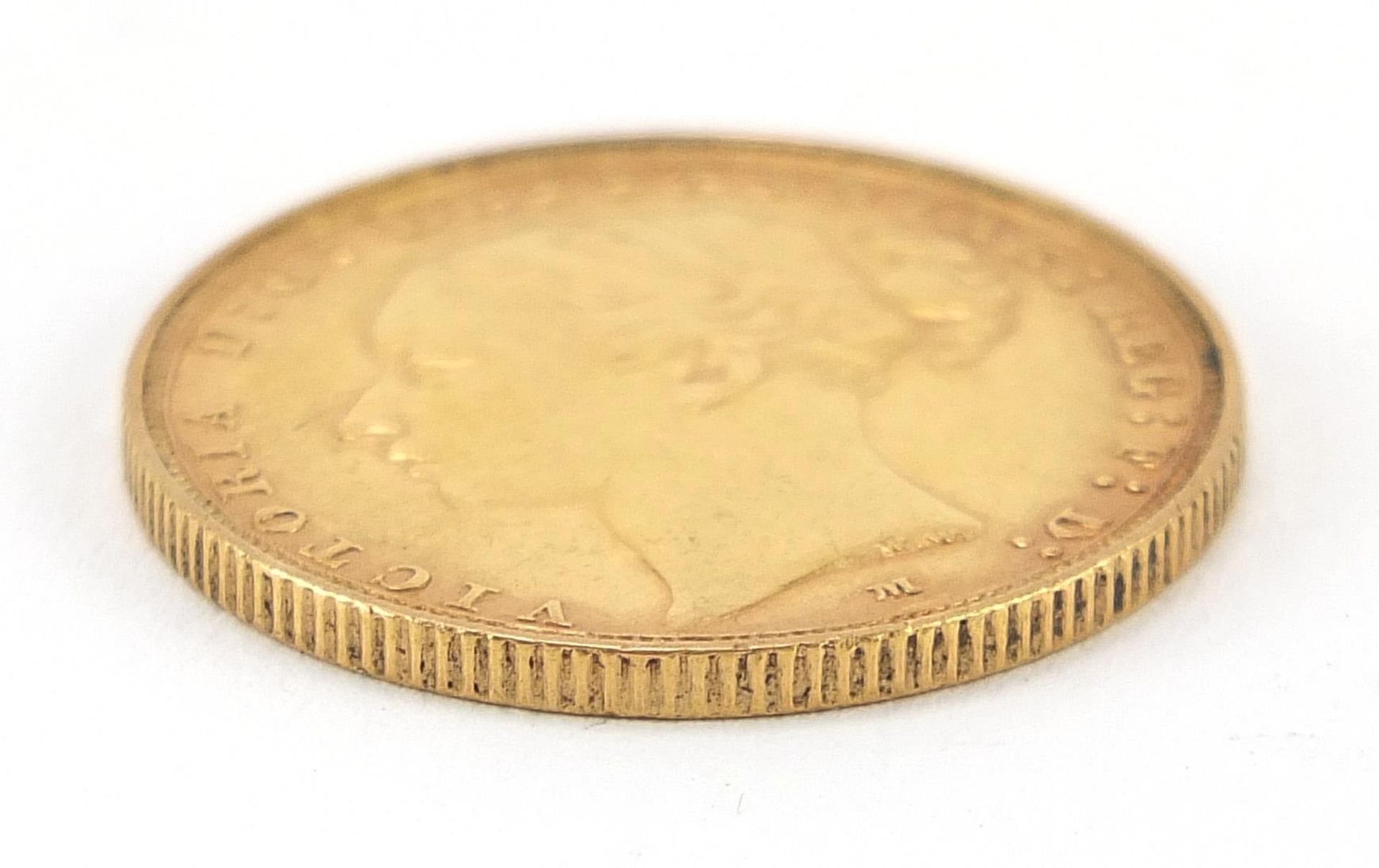 Queen Victoria Young Head 1886 gold sovereign, Melbourne mint - this lot is sold without buyer's pr - Image 3 of 3