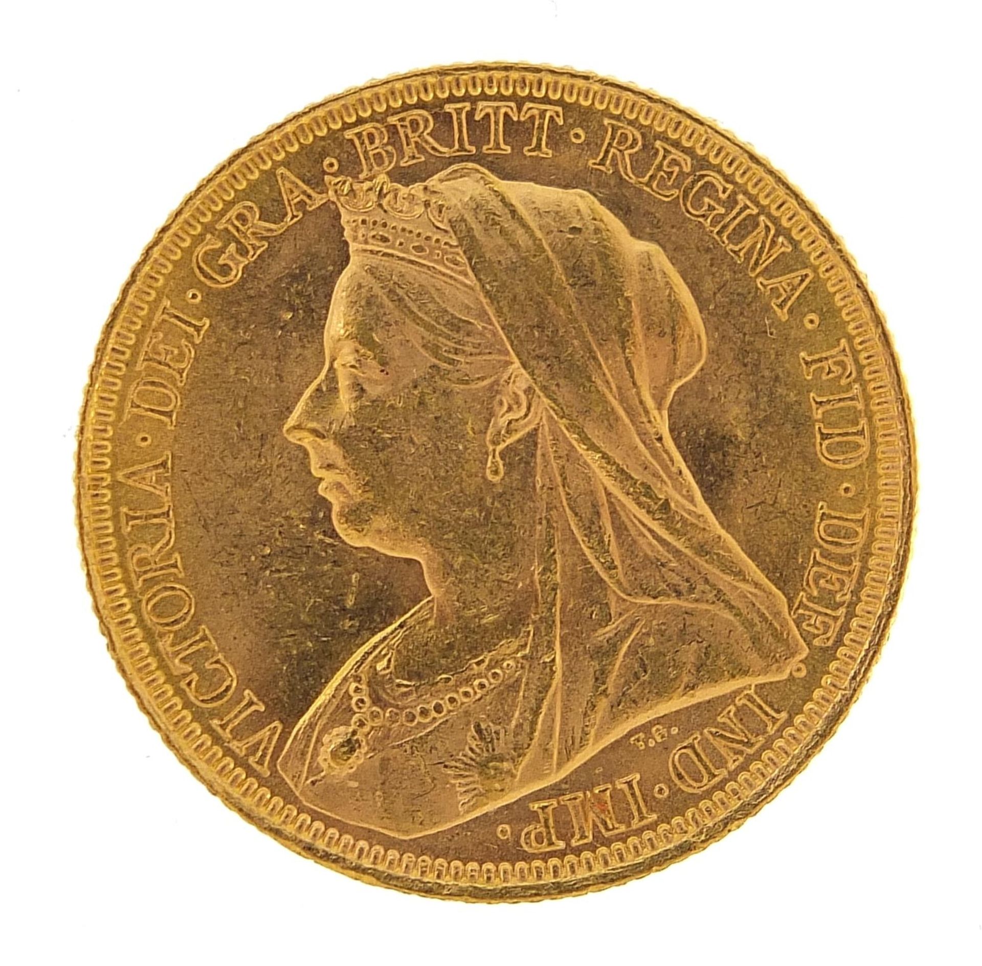 Queen Victoria 1895 gold sovereign, Sydney mint - this lot is sold without buyer's premium - Bild 2 aus 3