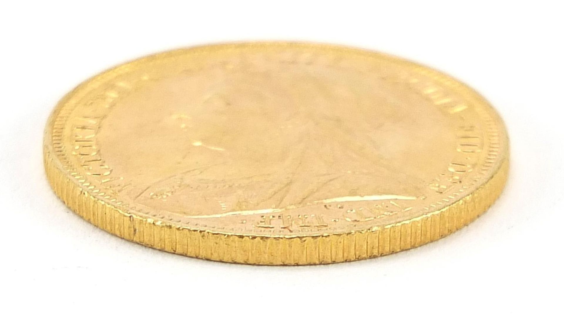 Queen Victoria 1895 gold sovereign, Sydney mint - this lot is sold without buyer's premium - Bild 3 aus 3