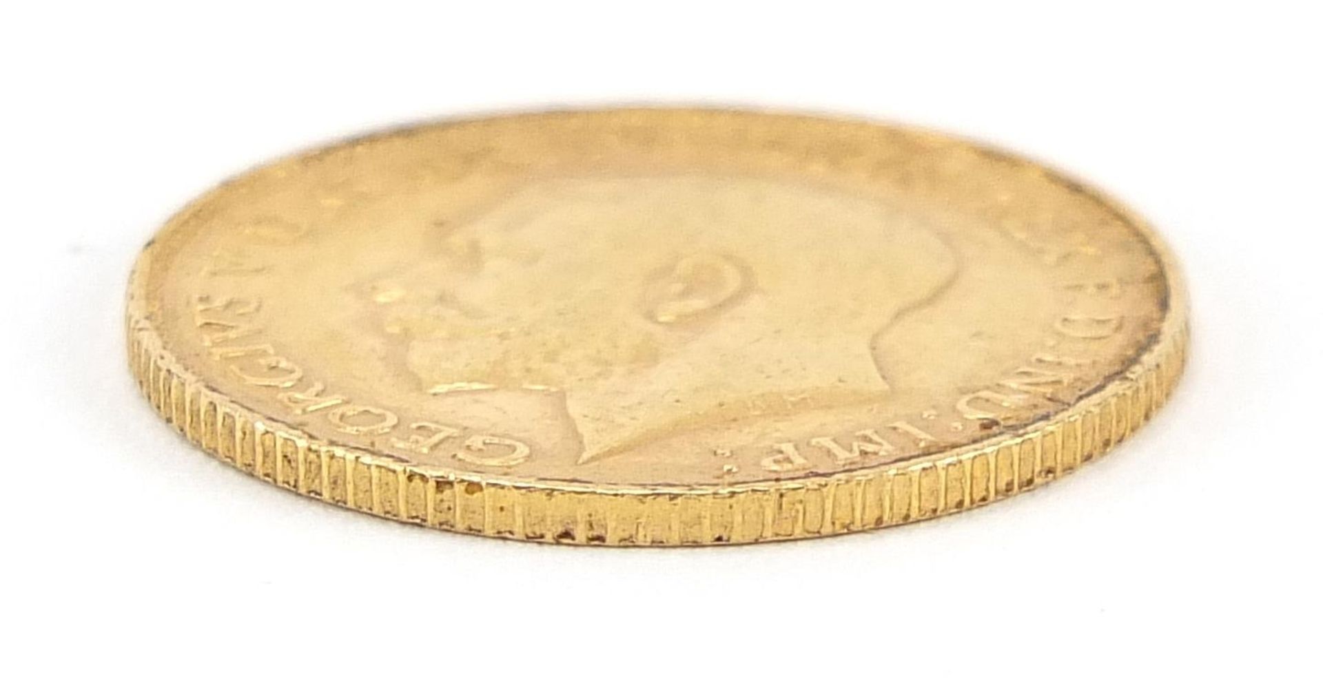 George V 1913 gold half sovereign - this lot is sold without buyer's premium - Bild 3 aus 3