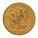 Elizabeth II 1966 gold sovereign - this lot is sold without buyer's premium