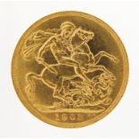 Edward VII 1903 gold sovereign - this lot is sold without buyer's premium