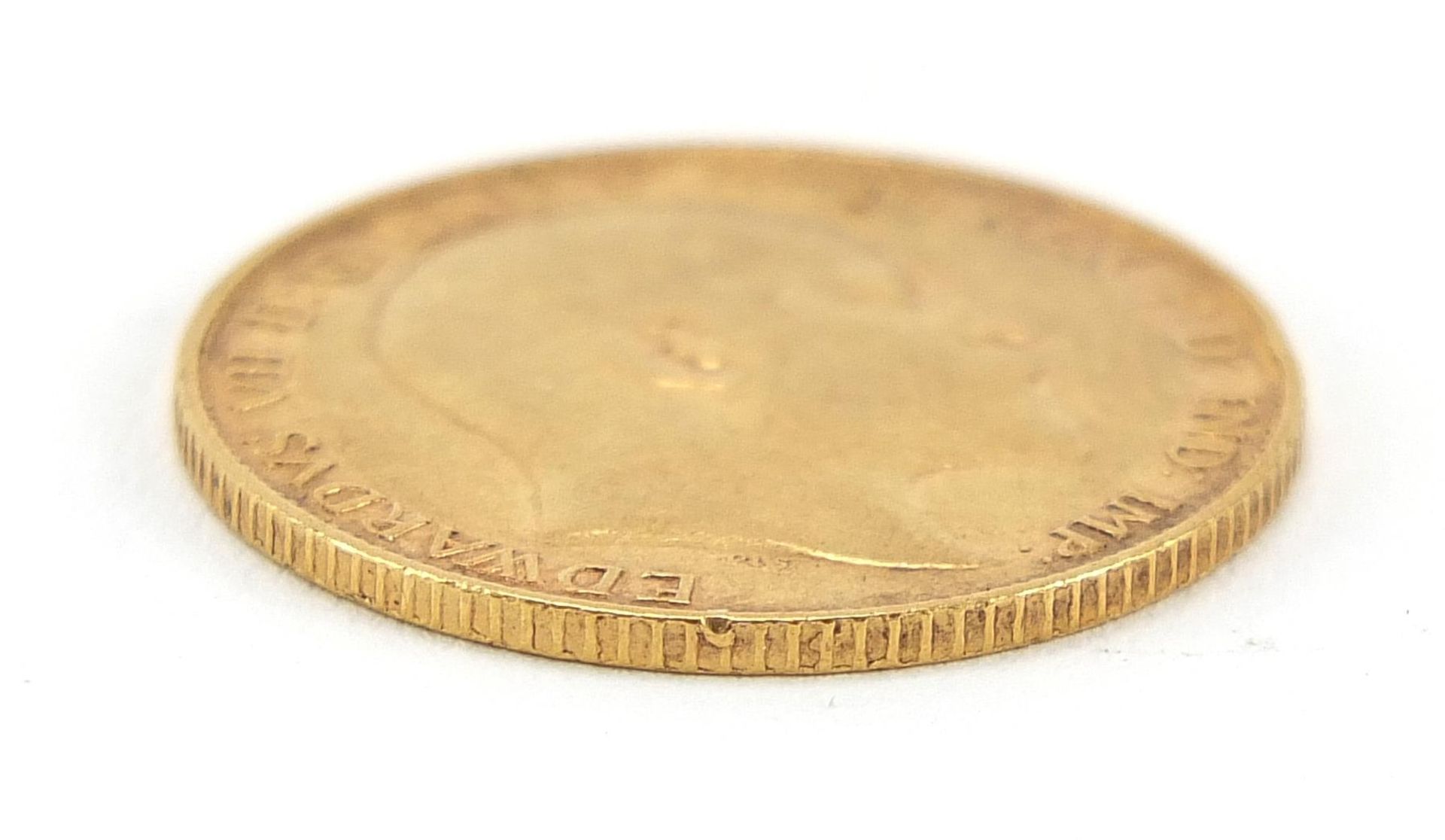 Edward VII 1902 gold half sovereign - this lot is sold without buyer's premium - Image 3 of 3