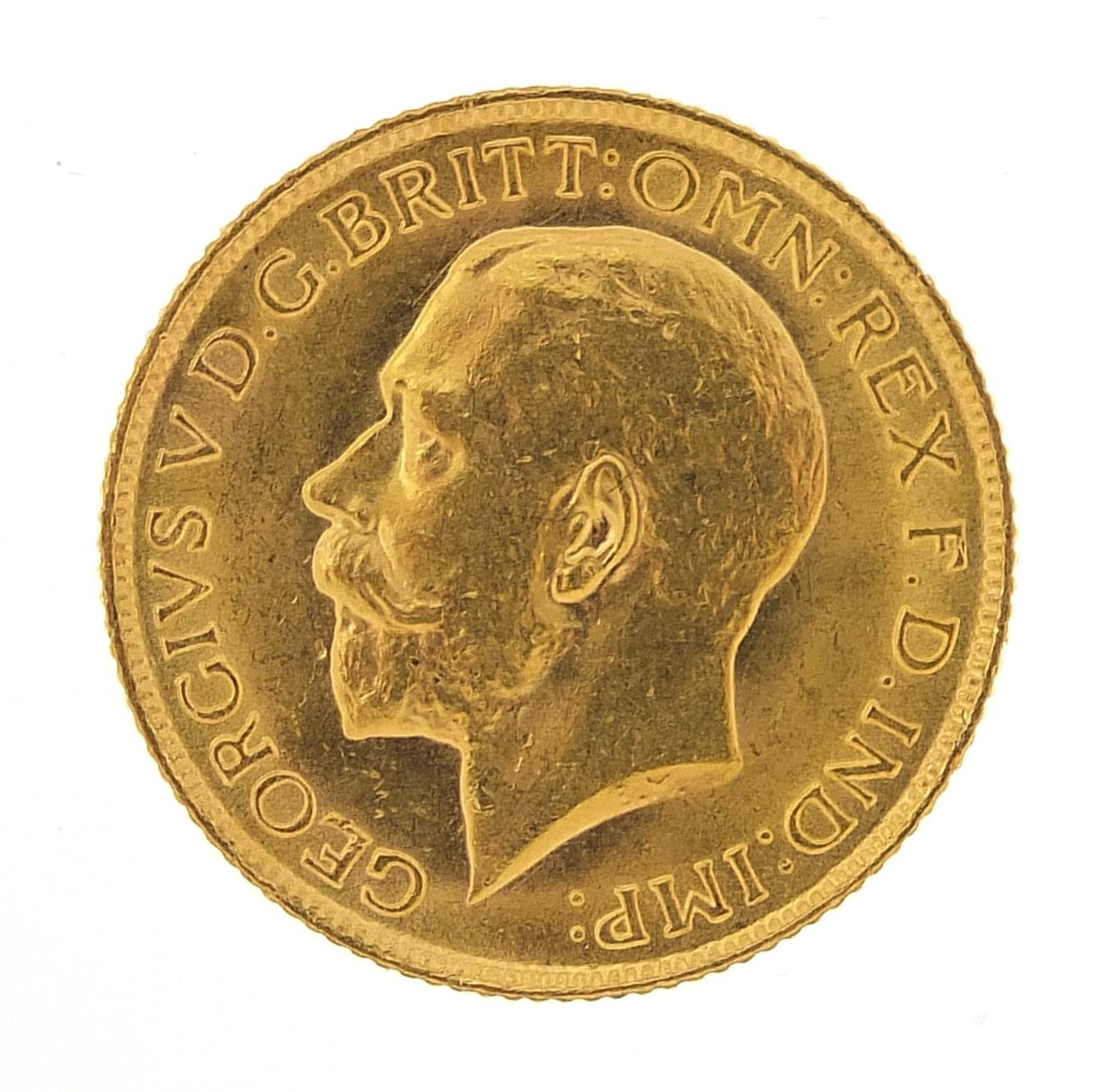 George V 1914 gold sovereign - this lot is sold without buyer's premium - Image 2 of 3