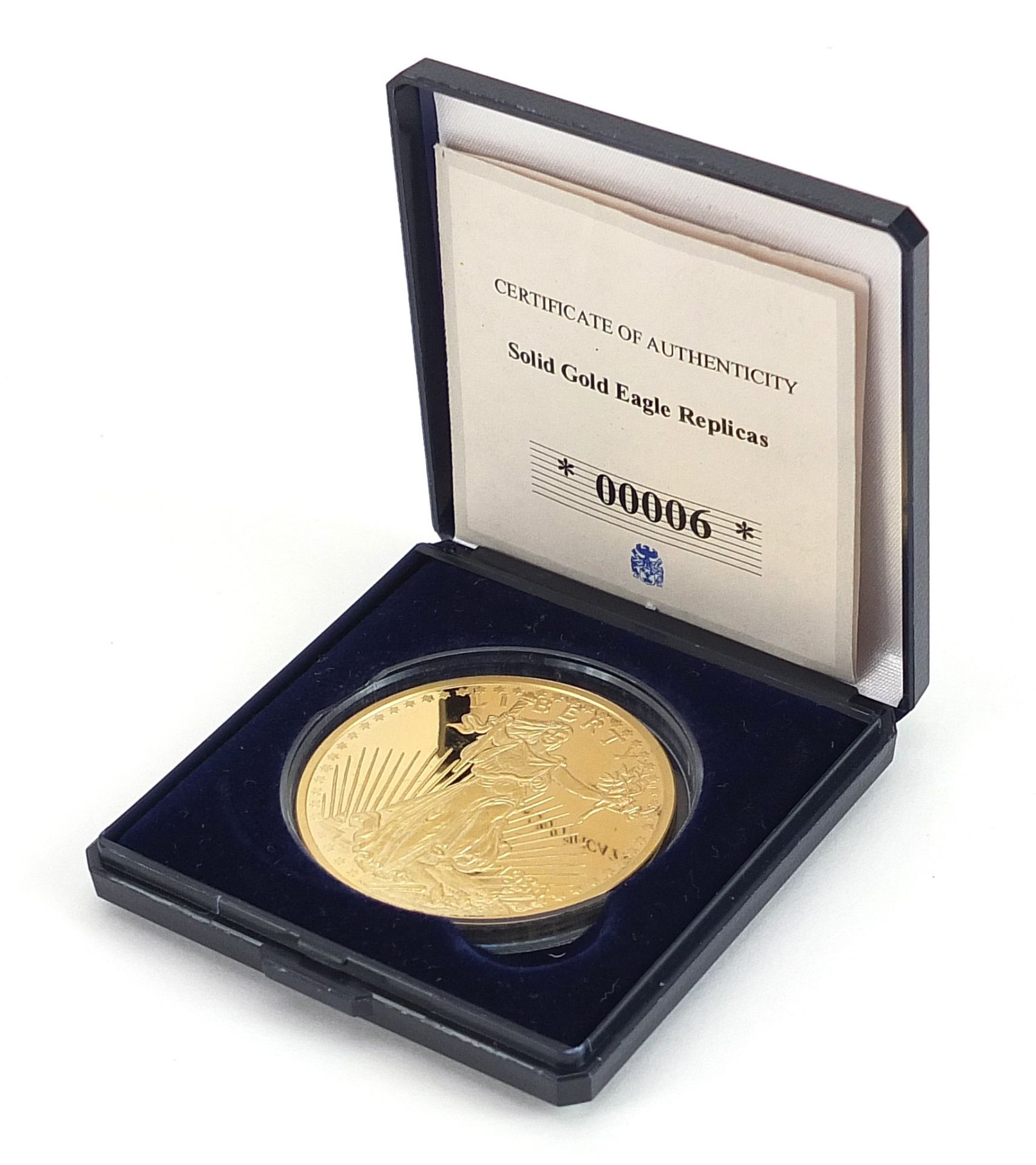 Modern 1933 14ct gold double eagle replica, 25g - this lot is sold without buyer's premium - Image 3 of 4