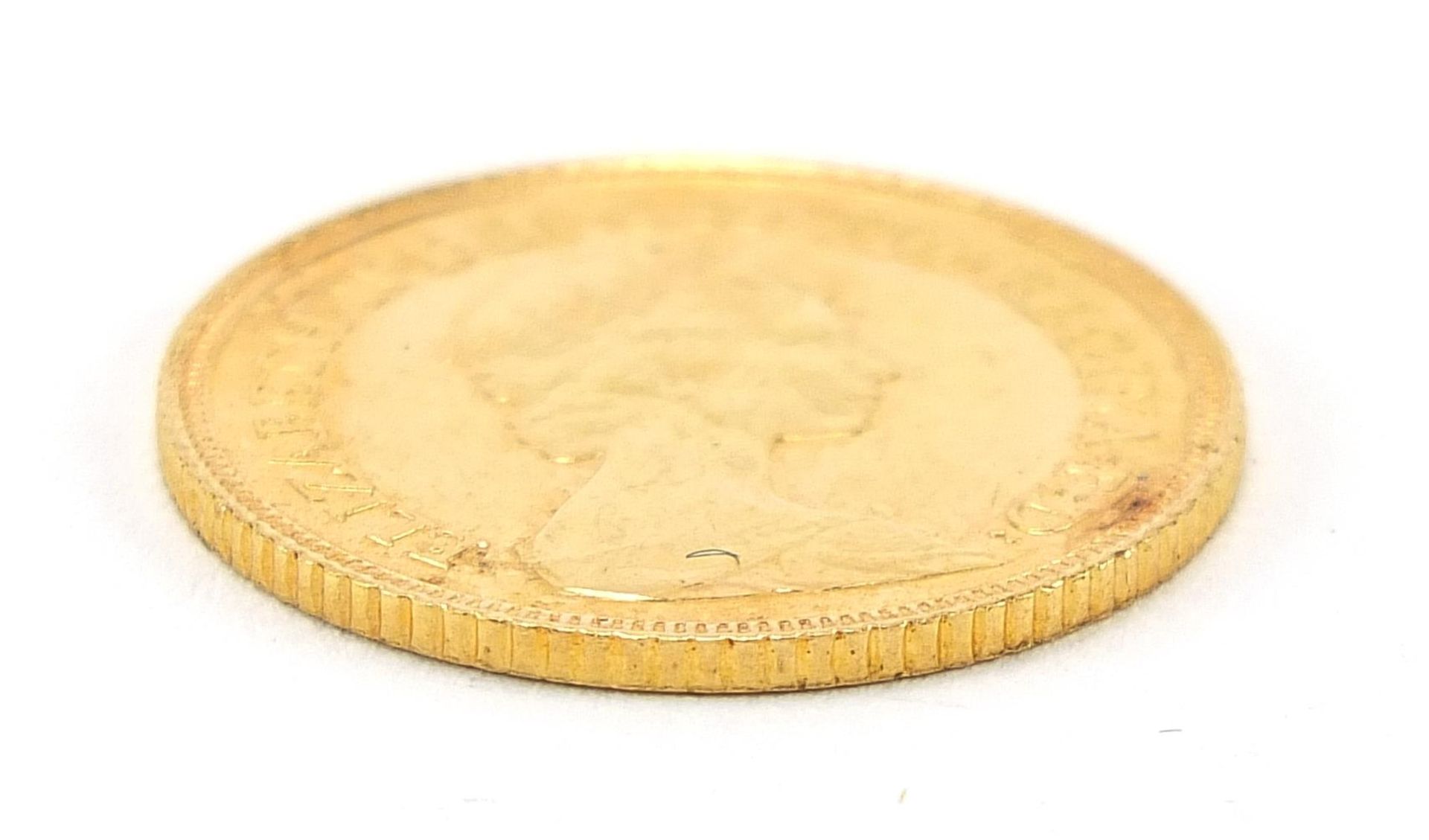 Elizabeth II 1982 gold half sovereign - this lot is sold without buyer's premium - Image 3 of 3