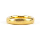 22ct gold wedding band, Birmingham 1921, size L, 10.4g - this lot is sold without buyer's premium