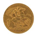 Edward VII 1910 gold half sovereign - this lot is sold without buyer's premium