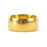 Edwardian 22ct gold wedding band, London 1904, size L, 10.0g - this lot is sold without buyer's prem
