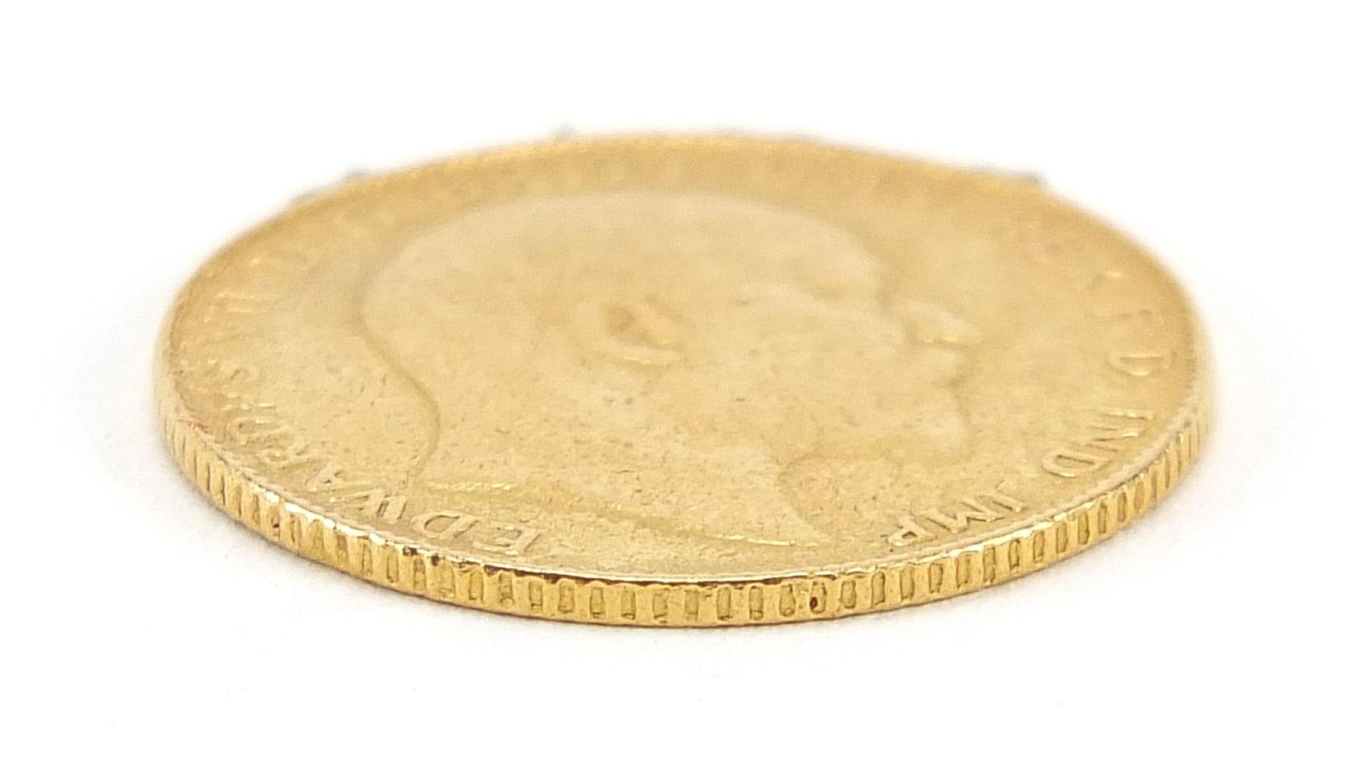 Edward VII 1908 gold half sovereign - this lot is sold without buyer's premium - Bild 3 aus 3