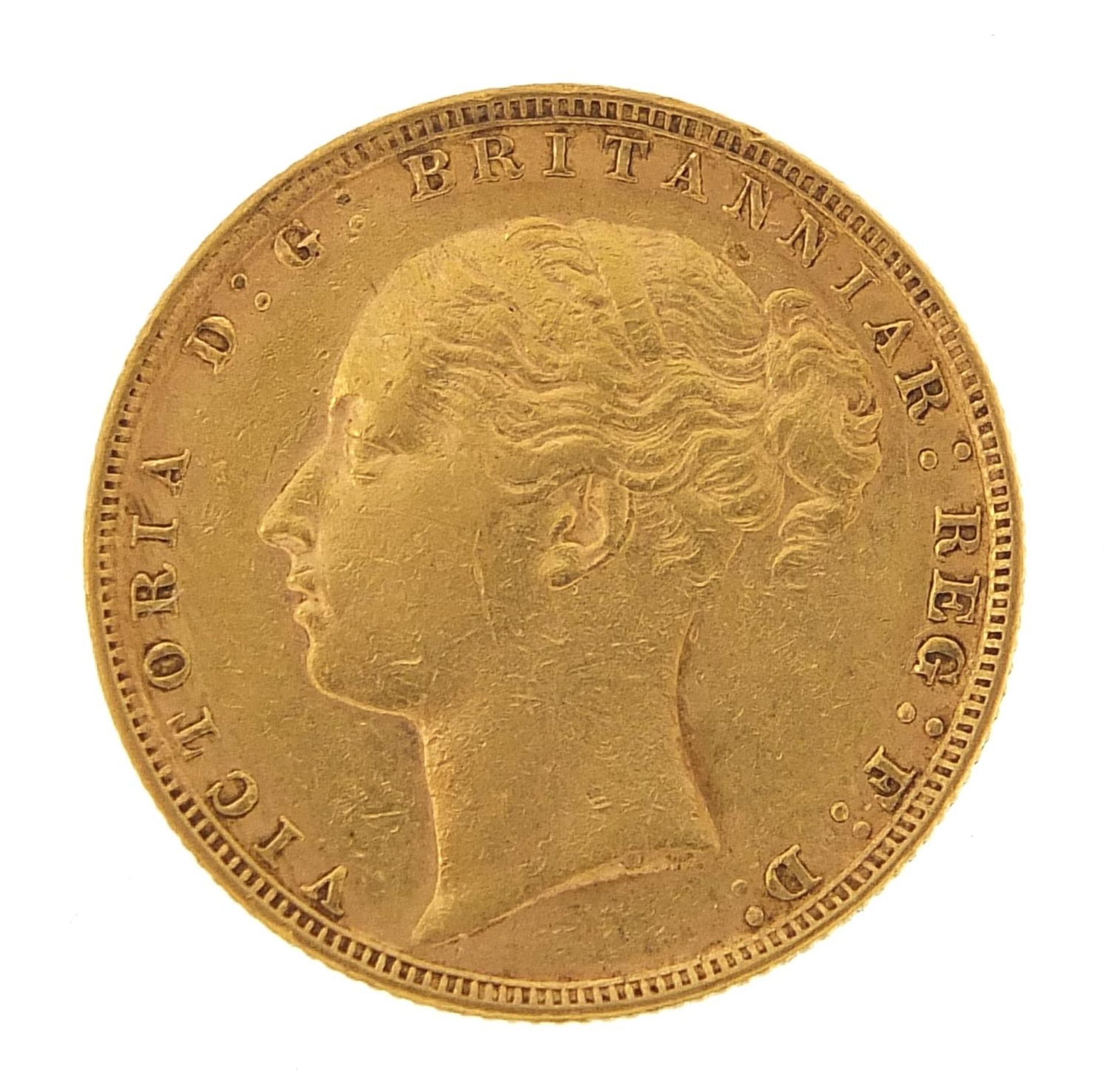 Queen Victoria Young Head 1884 gold sovereign - this lot is sold without buyer's premium - Image 2 of 3