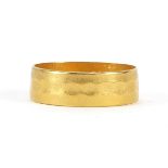22ct gold wedding band, London 1966, size L, 2.6g - this lot is sold without buyer's premium