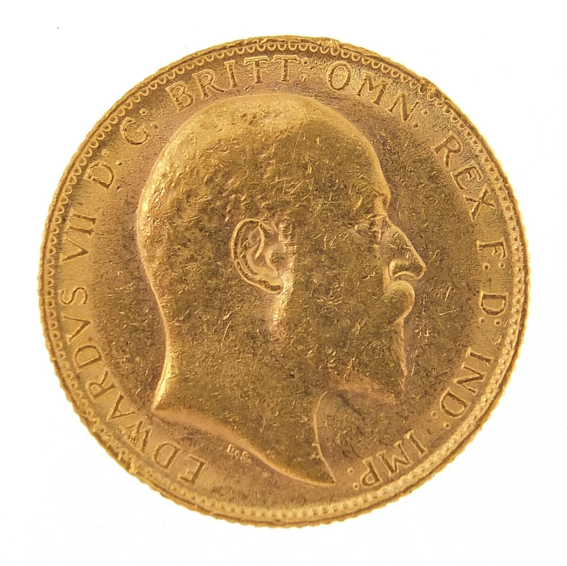 Edward VII 1909 gold sovereign - this lot is sold without buyer's premium - Image 2 of 3
