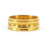 22ct gold wedding band, London 1963, size K/L, 6.0g this lot is sold without buyer's premium