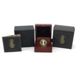 Elizabeth II 2019 quarter ounce gold proof The Yale of Beaufort coin numbered 0909 with case, box