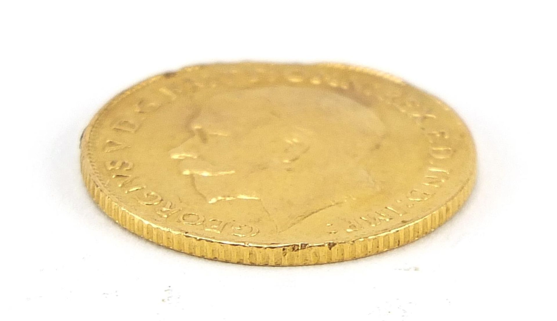 George V 1914 gold half sovereign - this lot is sold without buyer's premium - Image 3 of 3