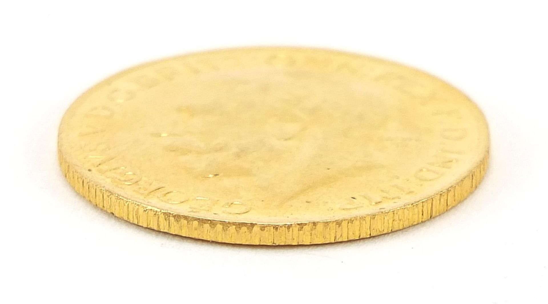 George V 1918 gold sovereign, Melbourne mint - this lot is sold without buyer's premium - Image 3 of 3