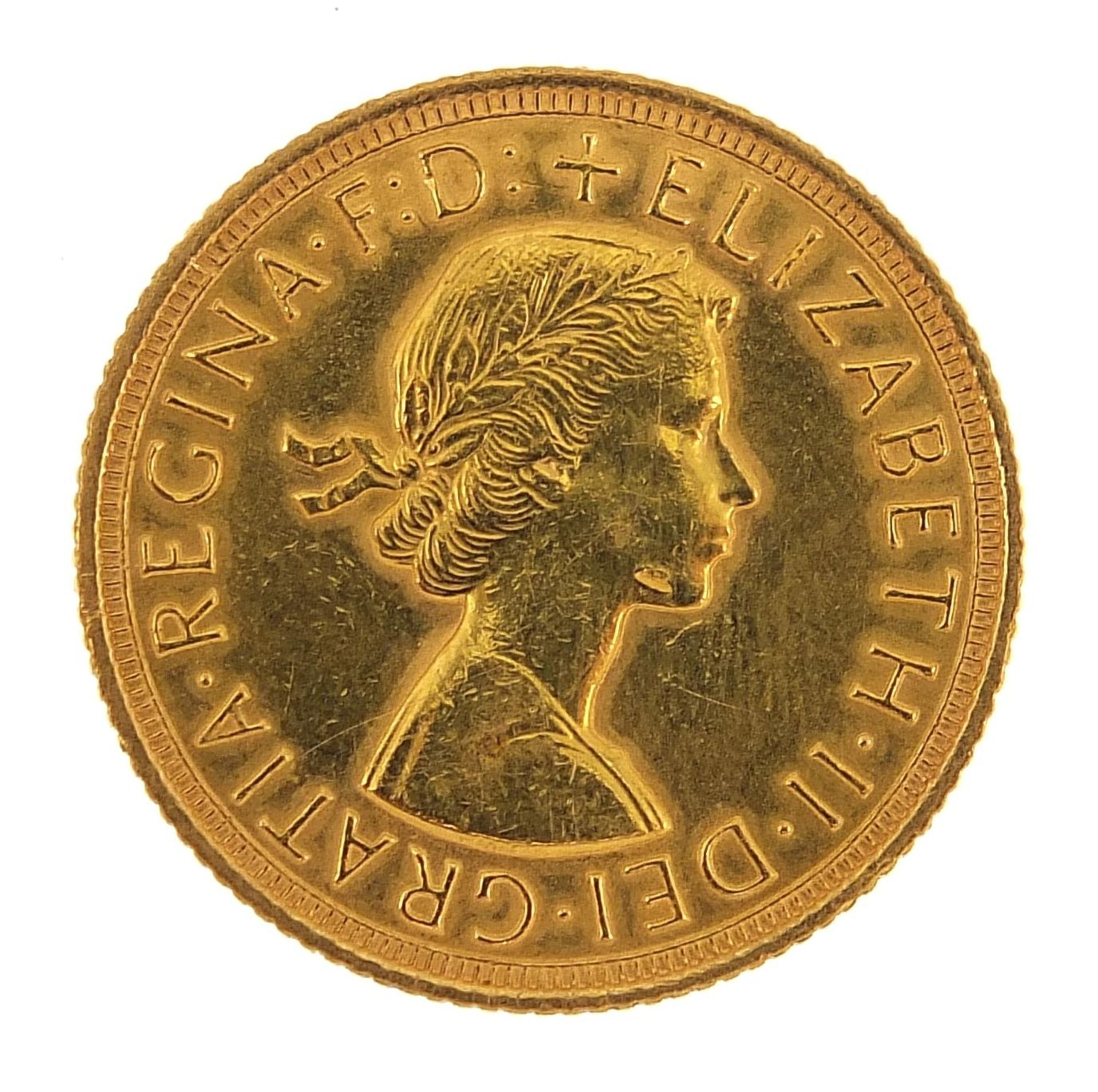 Elizabeth II 1962 gold sovereign - this lot is sold without buyer's premium - Image 2 of 3