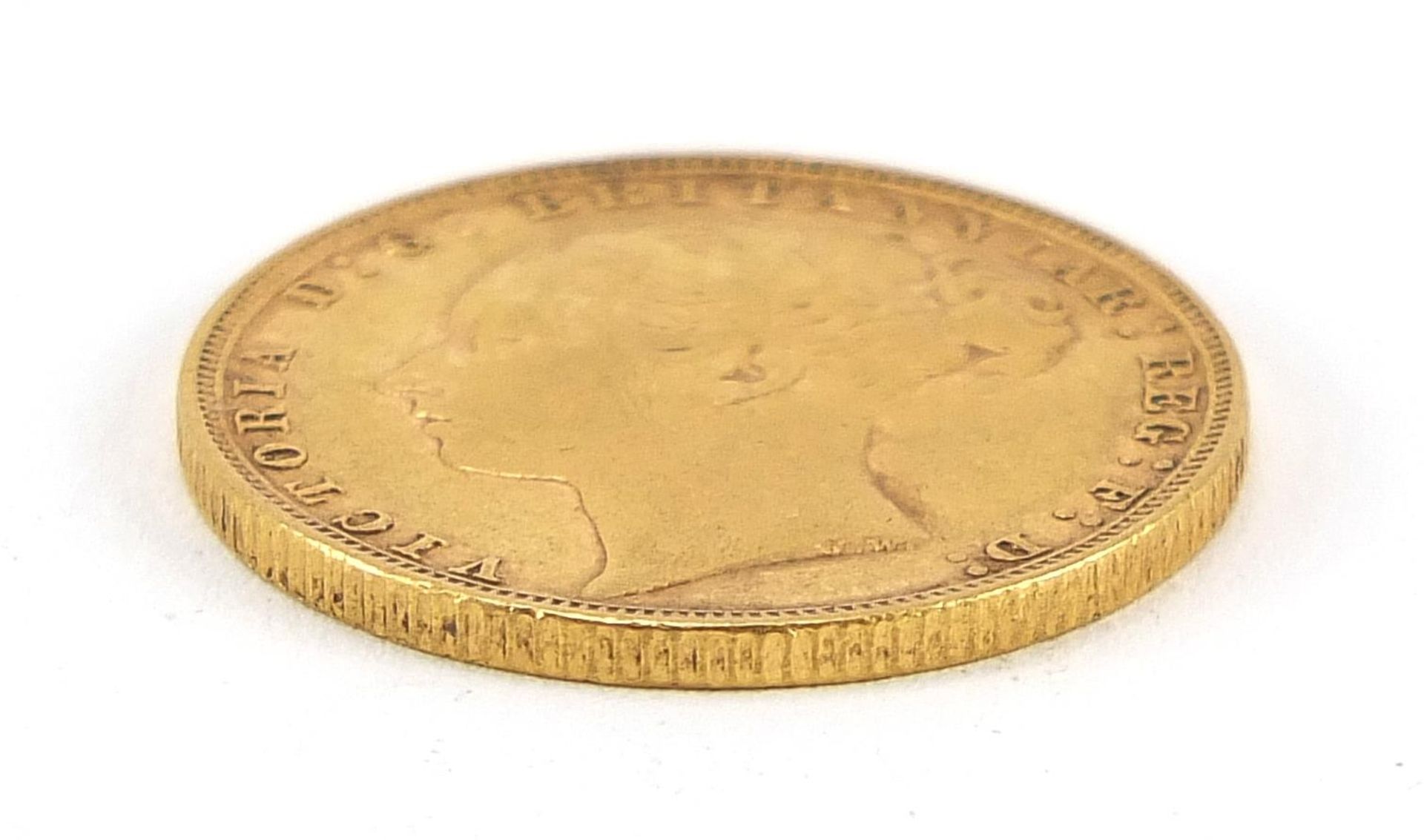 Queen Victoria Young Head 1884 gold sovereign - this lot is sold without buyer's premium - Image 3 of 3