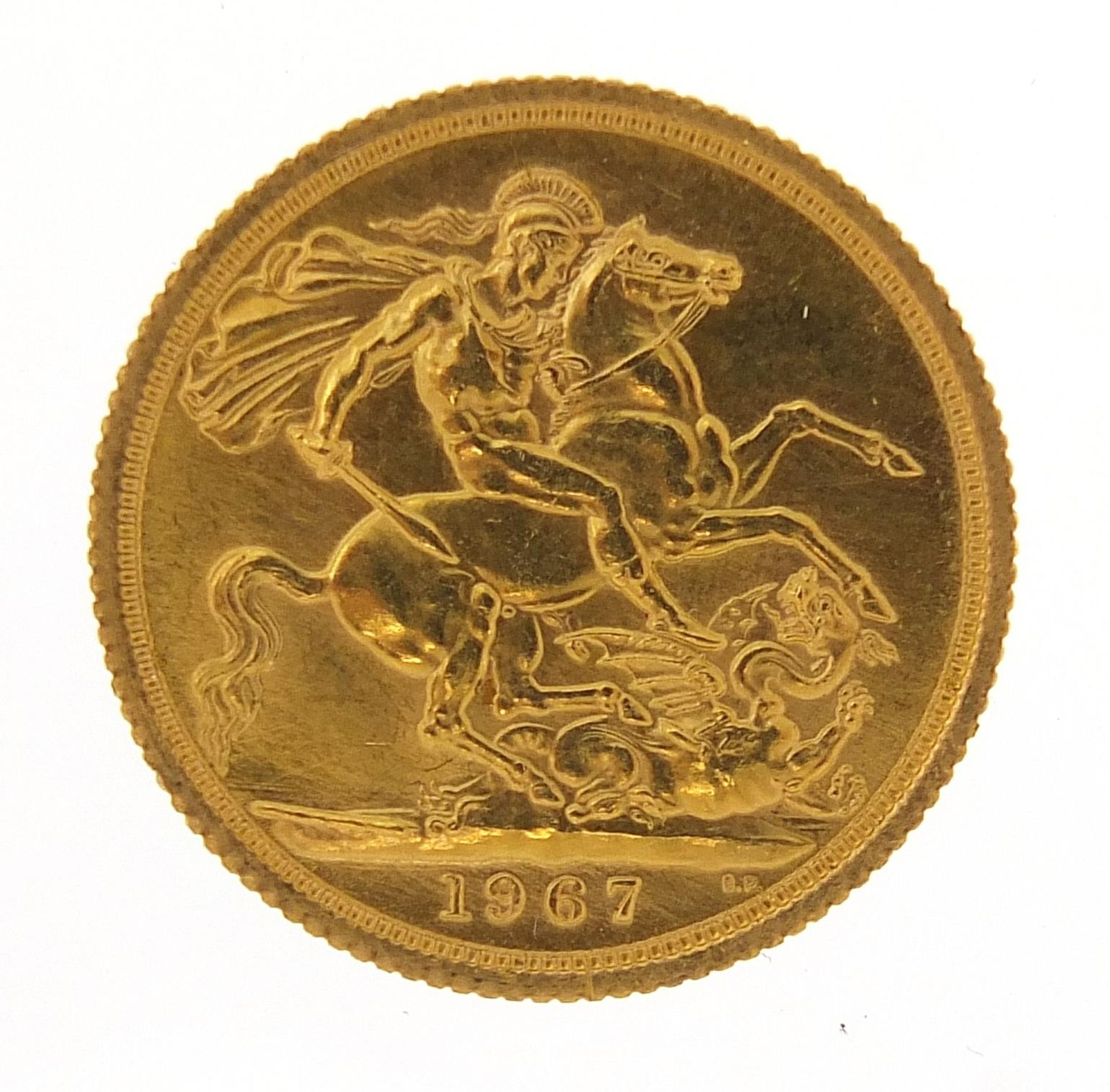 Elizabeth II 1967 gold sovereign - this lot is sold without buyer's premium