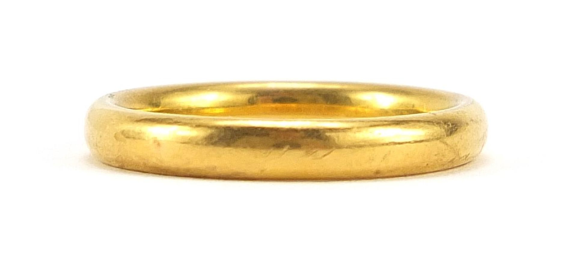 22ct gold wedding band, London 1936, size M, 5.5g, - this lot is sold without buyer's premium - Image 2 of 3