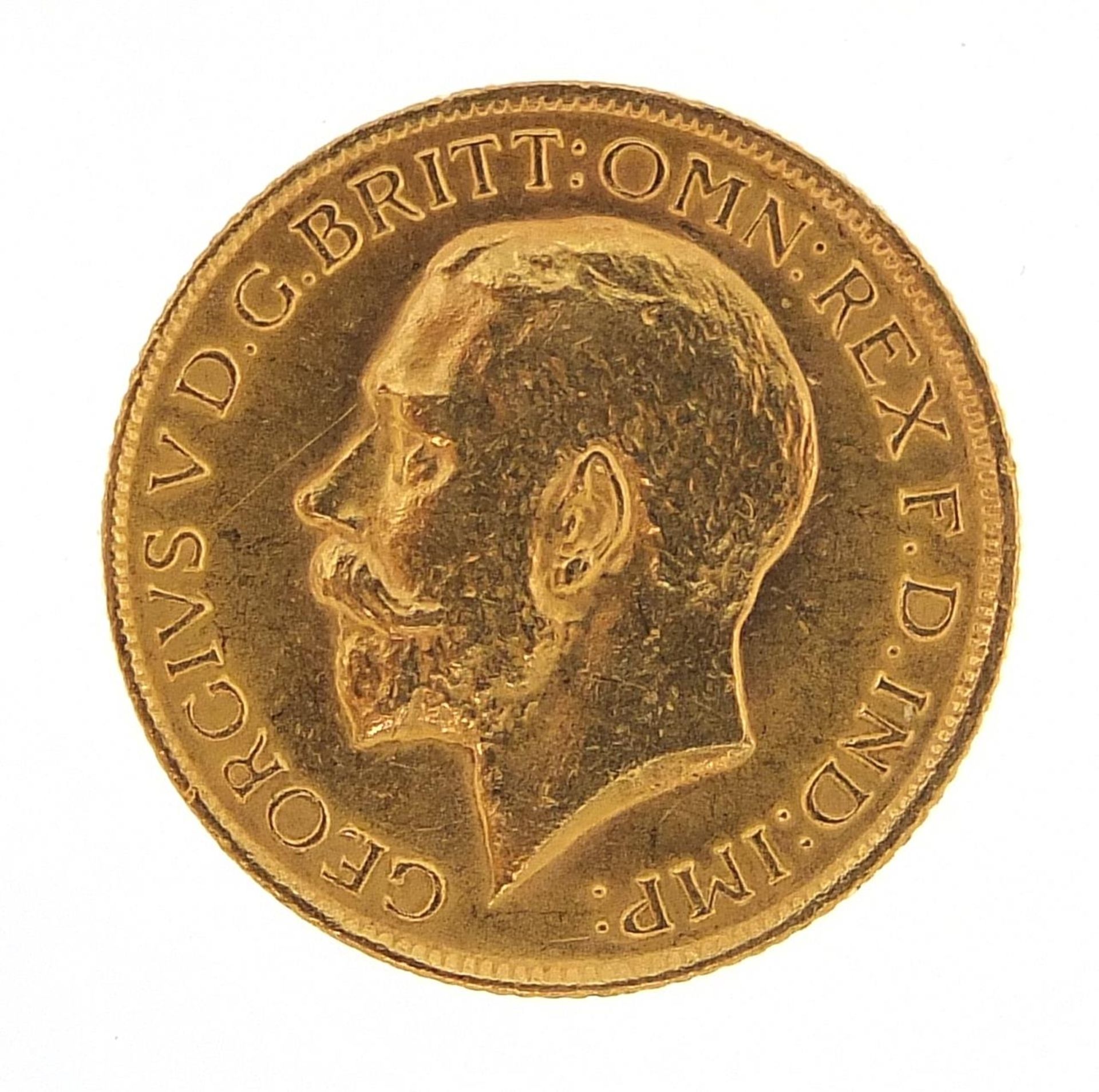 George V 1915 gold sovereign - this lot is sold without buyer's premium - Bild 2 aus 3