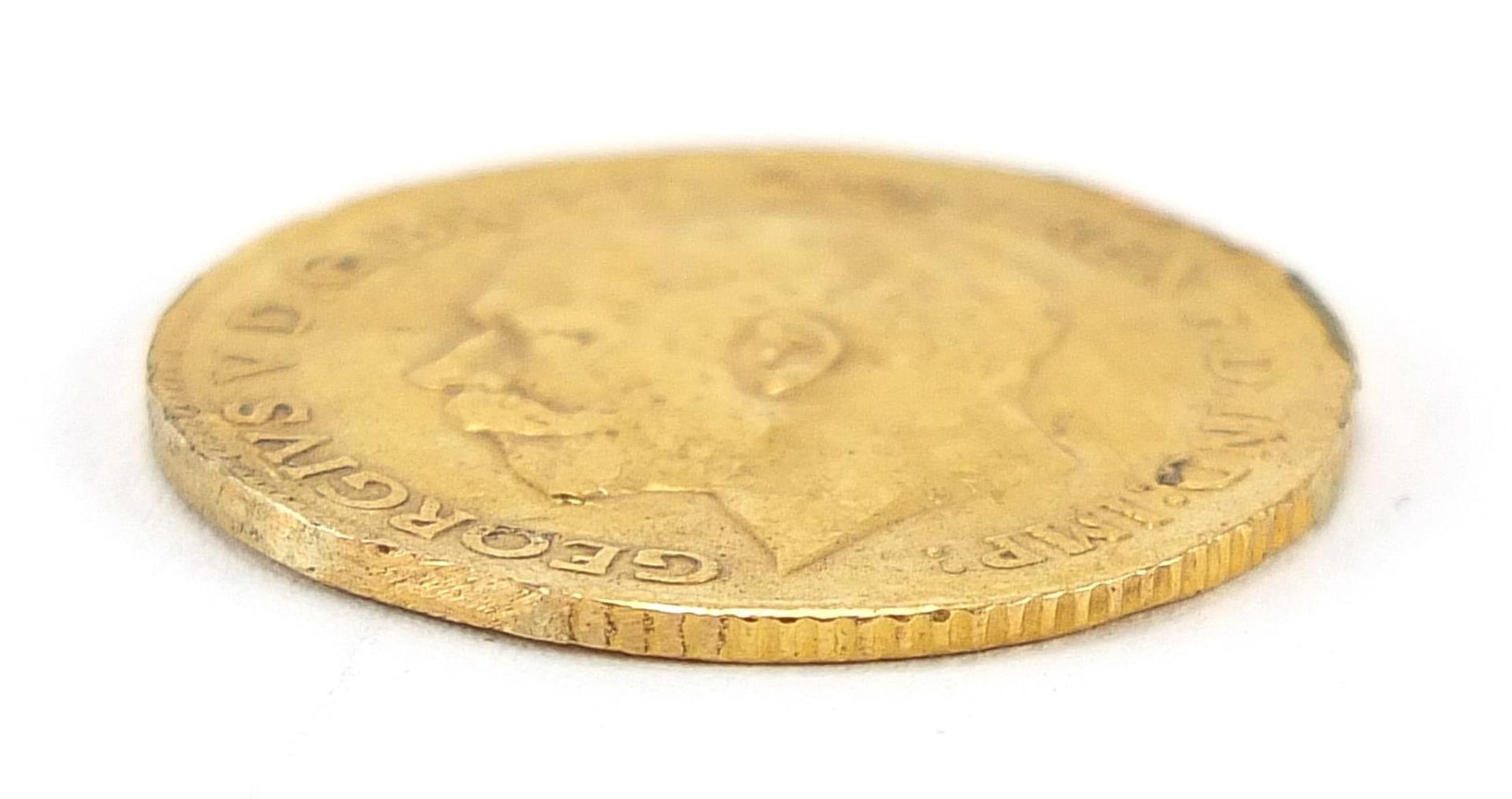 George V 1914 gold half sovereign - this lot is sold without buyer's premium - Image 3 of 3