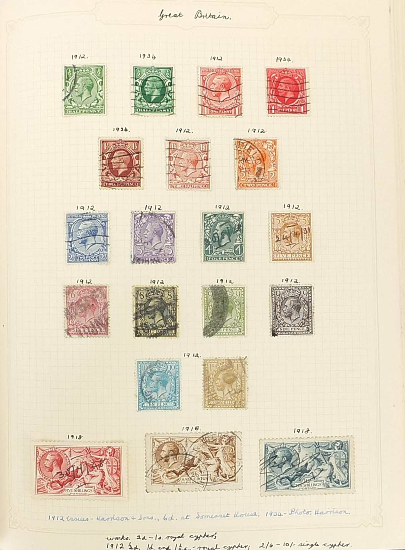 19th century and later British and world stamps arranged in an album including Penny Reds - Image 4 of 9