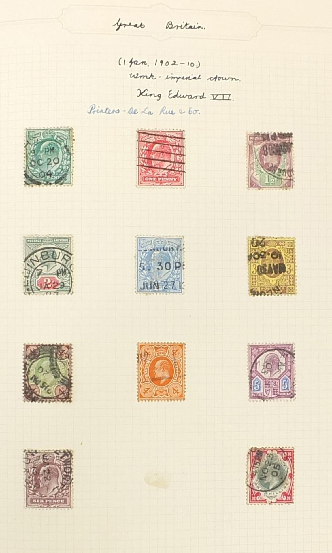 19th century and later British and world stamps arranged in an album including Penny Reds - Image 3 of 9