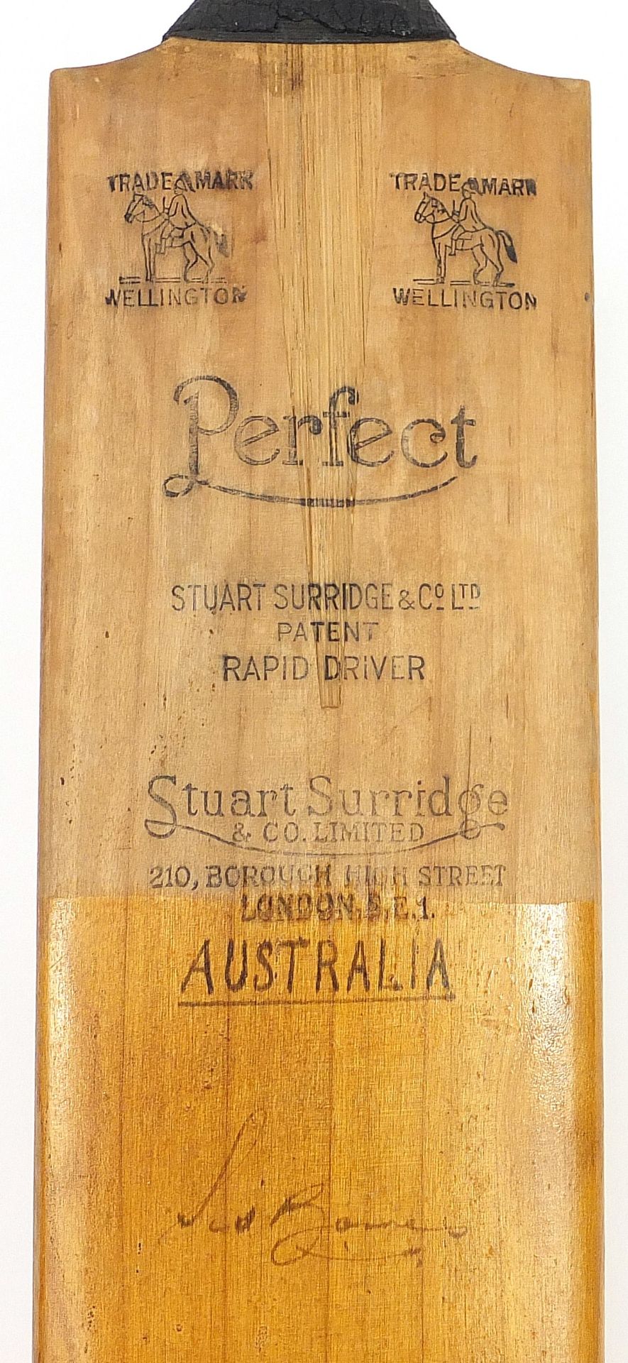 Stuart Surridge & Co Rapid Driver Perfect full size cricket bat with Australia and Essex - Image 6 of 7