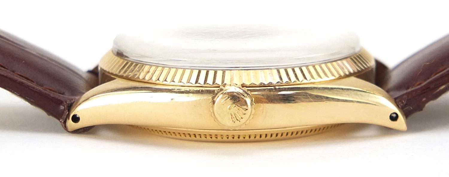 Rolex, gentlemen's gold Rolex Oyster chronometer wristwatch, 33mm in diameter, total weight 50.0g - Image 6 of 6
