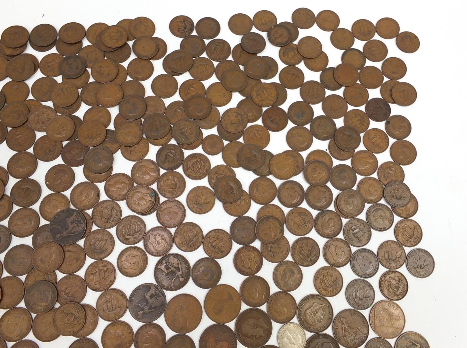 Collection of antique and later British coinage, predominantly pennies and half pennies - Image 4 of 7