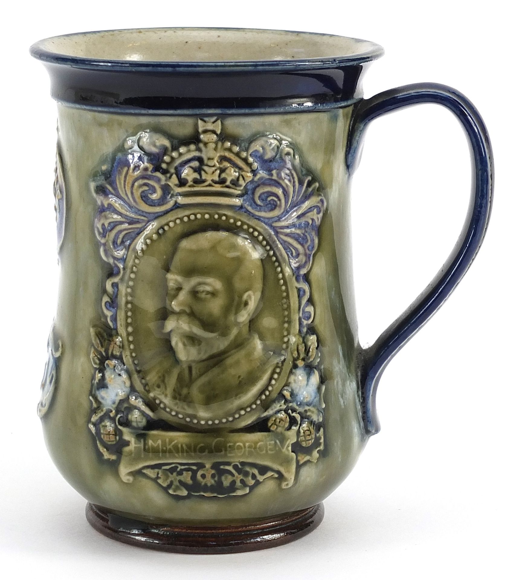 Royal Doulton stoneware mug commemorating the coronation of HM Queen Mary and HM King George V 1911, - Image 2 of 6