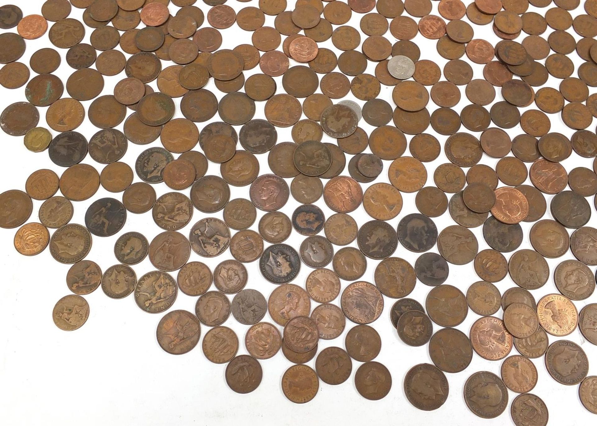 Collection of antique and later British coinage, predominantly pennies and half pennies - Image 5 of 7