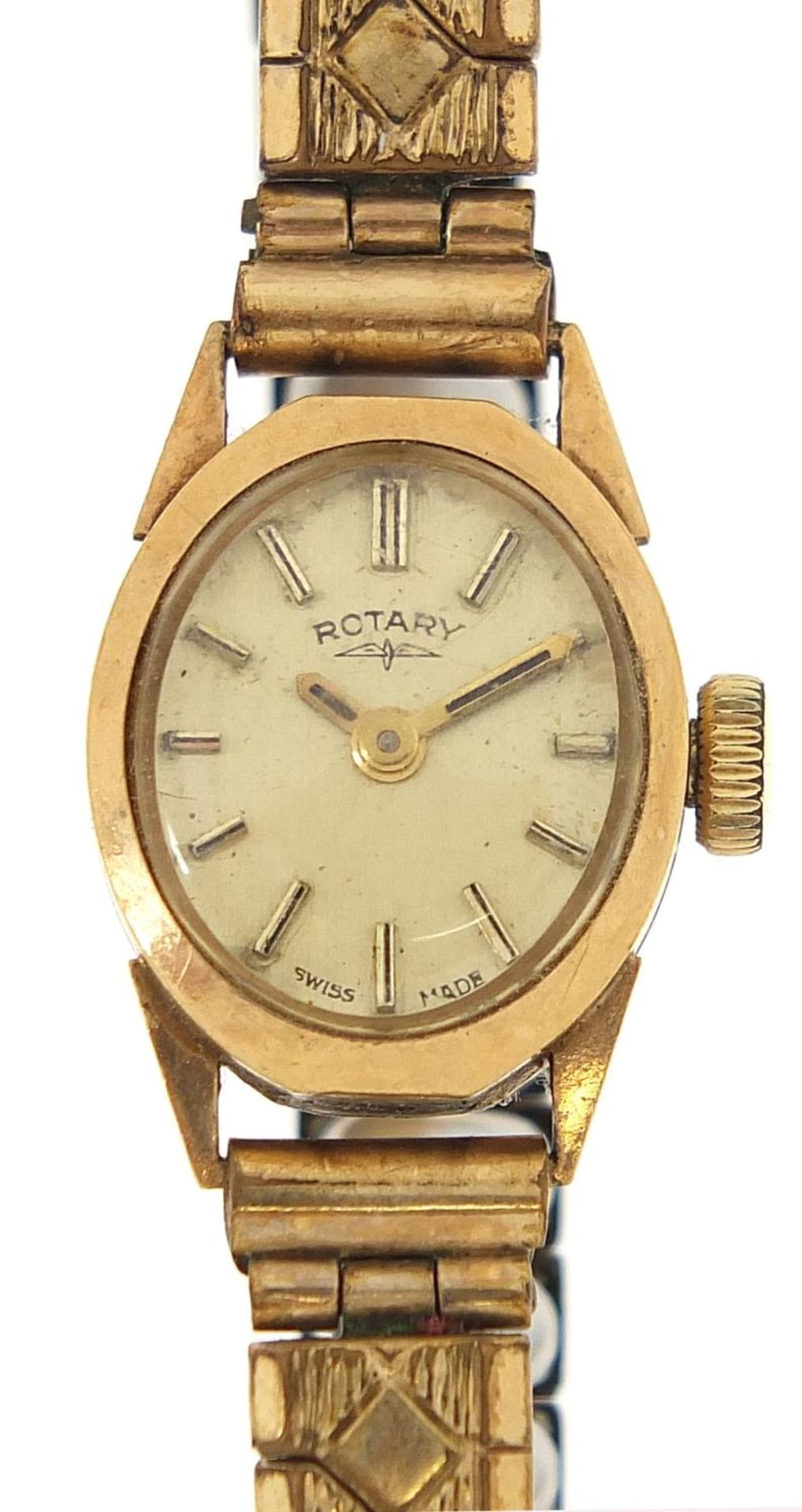 Rotary, 9ct gold ladies wristwatch, the case 14mm wide